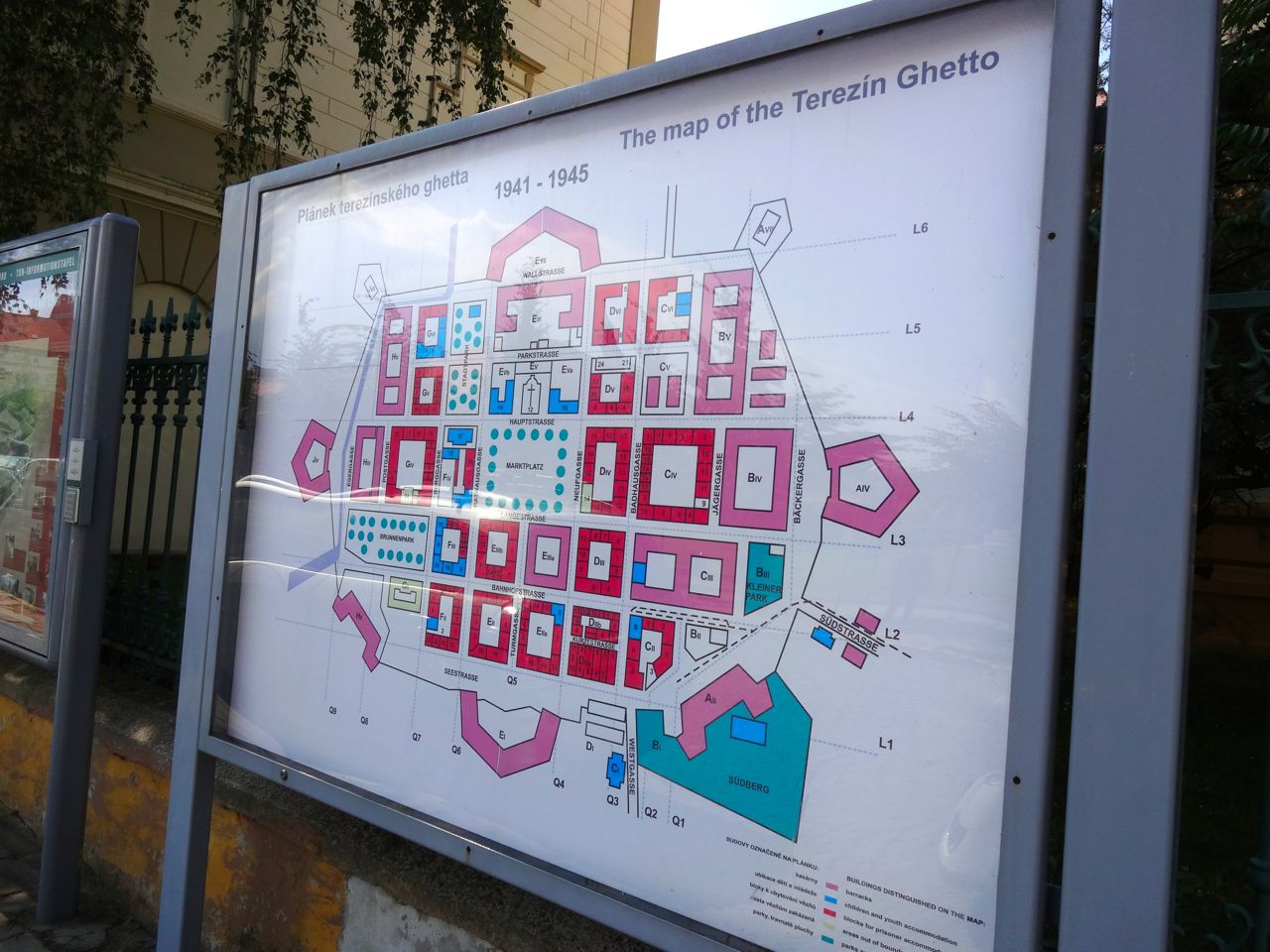 �e���W���Q�b�g�[�̌����}[Plánek&nbsp;terezínského&nbsp;ghetta]