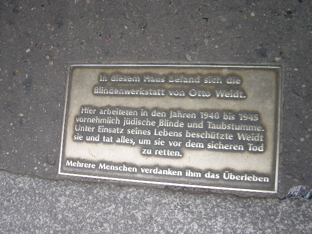 �I�b�g�[���@�C�g�̖Ӑl��Ə��L�O��[Museum&nbsp;Blidenwelkstatt&nbsp;Otto&nbsp;Weidt]