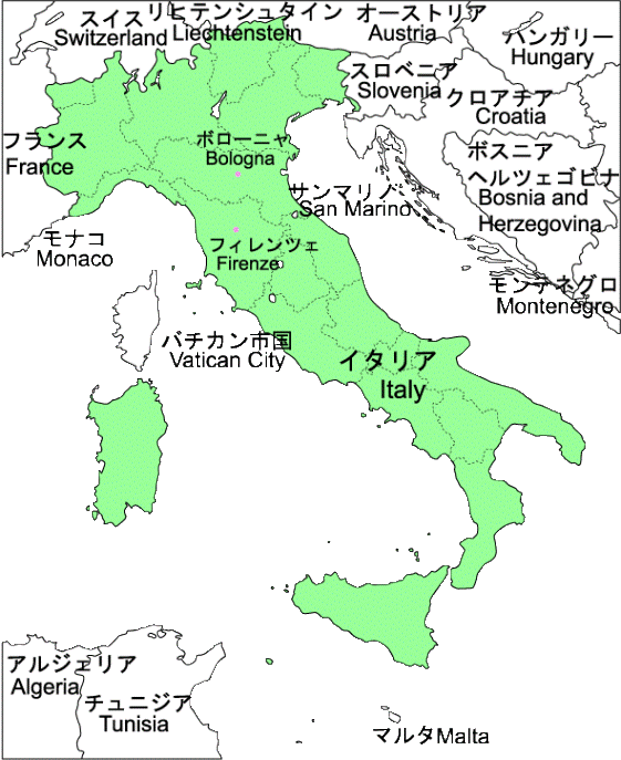 �C�^���A�n�}